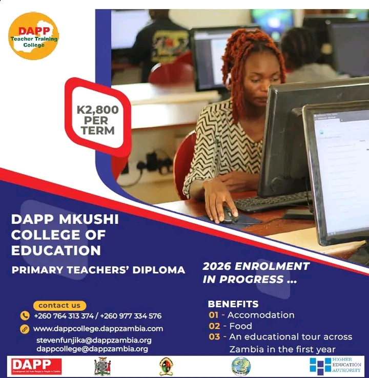 STUDY WITH DAPP MKUSHI COLLEGE OF EDUCATION