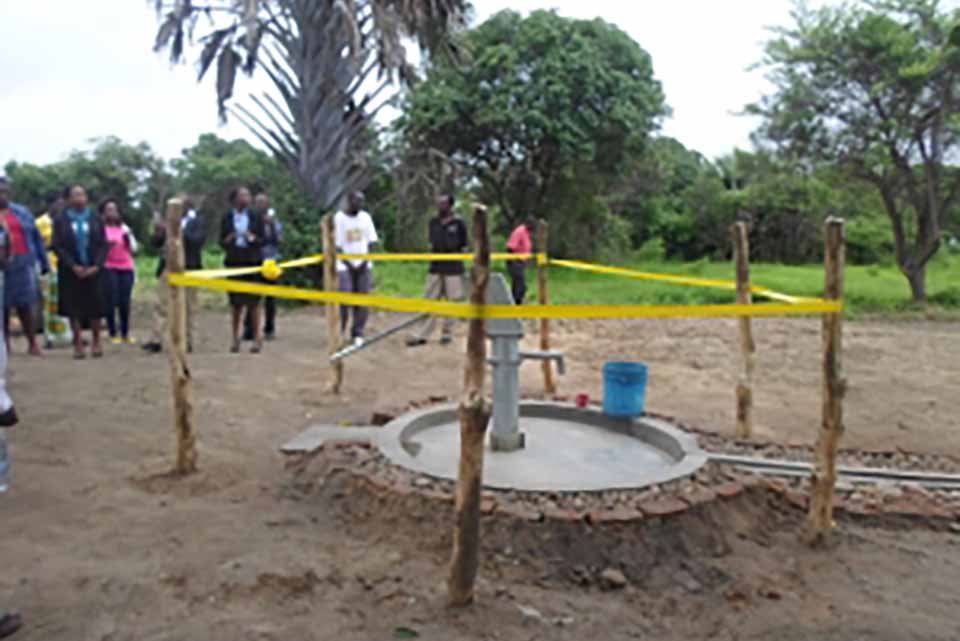 The HITACHI-DAPP project hands-over boreholes, an incinerator and a shelter
